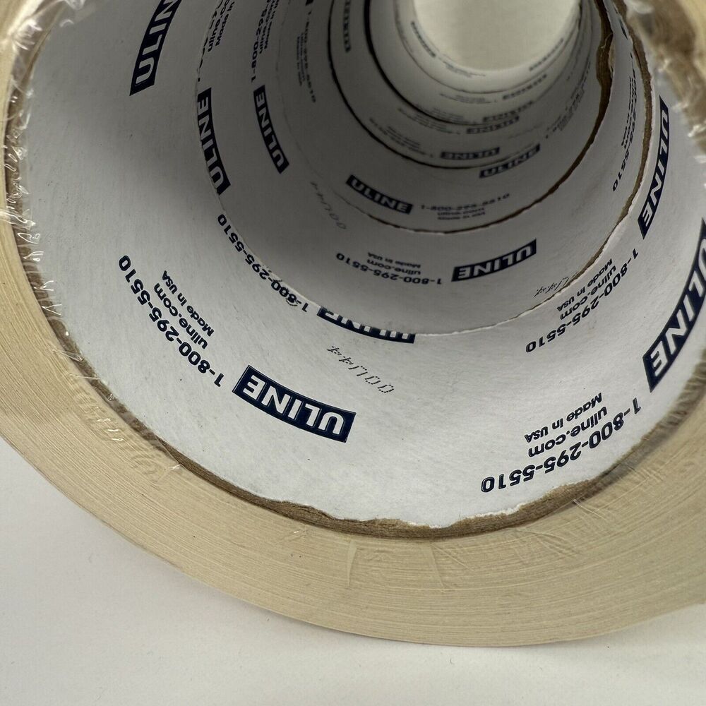 Uline 00U44 2" General Purpose Masking Tape Painters Tape Lot Of 6 NEW 60 Yards - Picture 3 of 4